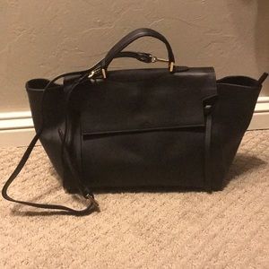 LIKE NEW Vera Pelle Black Italian leather handbag